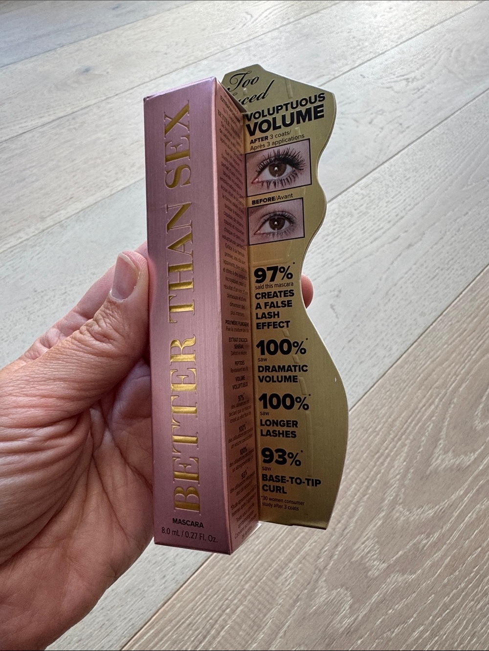 Too Faced Better Than Sex Mascara - Rose Gold & Gold Packaging